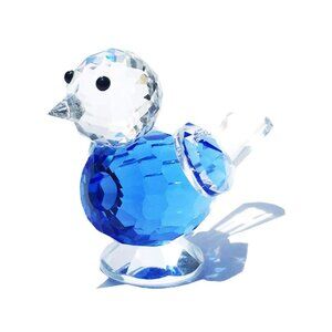 Waltz&F Crystal Bluebird of Happiness Collectible Figurines Glass